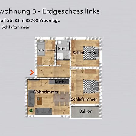 Auszeit-Im-Harz Haus 3 Wohnung 3 Braunlage Extérieur photo